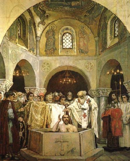 Viktor Vasnetsov Baptism of Saint Prince Vladimir 1890 china oil painting image